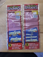 10 Packets Stickers WWF Wrestling Superstars 1991 Titan Sports NEW SEALED