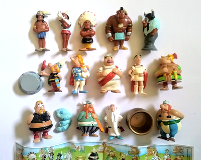 ASTERIX IN AMERICA 1997 KINDER SURPRISE FIGURES SET - VINTAGE