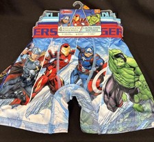 Marvel Boys Big 4 Pack Athletic Boxer Brief Avengers Multi Size 6