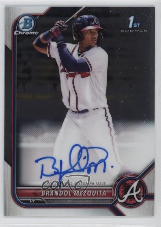 2022 Bowman Chrome Prospect Auto Brandol Mezquita #CPA-BMQ Auto