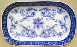Notting Hill Pottery Blue & White Trinket/Pin Dish Vintage please read