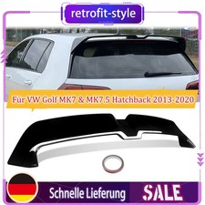 Heckflügel Lippe für VW Golf MK7 & MK7.5 Hatchback 2013-20 Hochglanz Heckspoiler