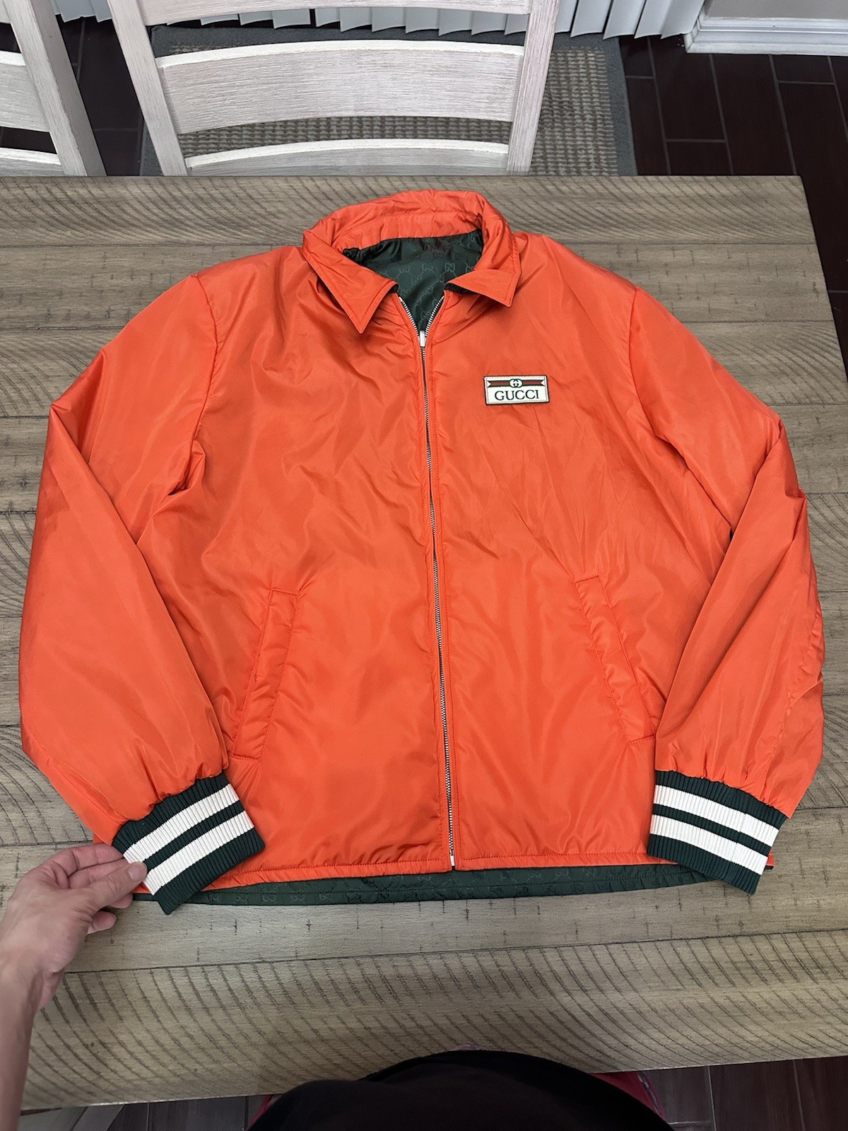 Gucci Monogram Reversible Jacket 48 - image 7