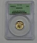 1944 S - Silver Mercury Dime - PCGS MS 65 FB OGH
