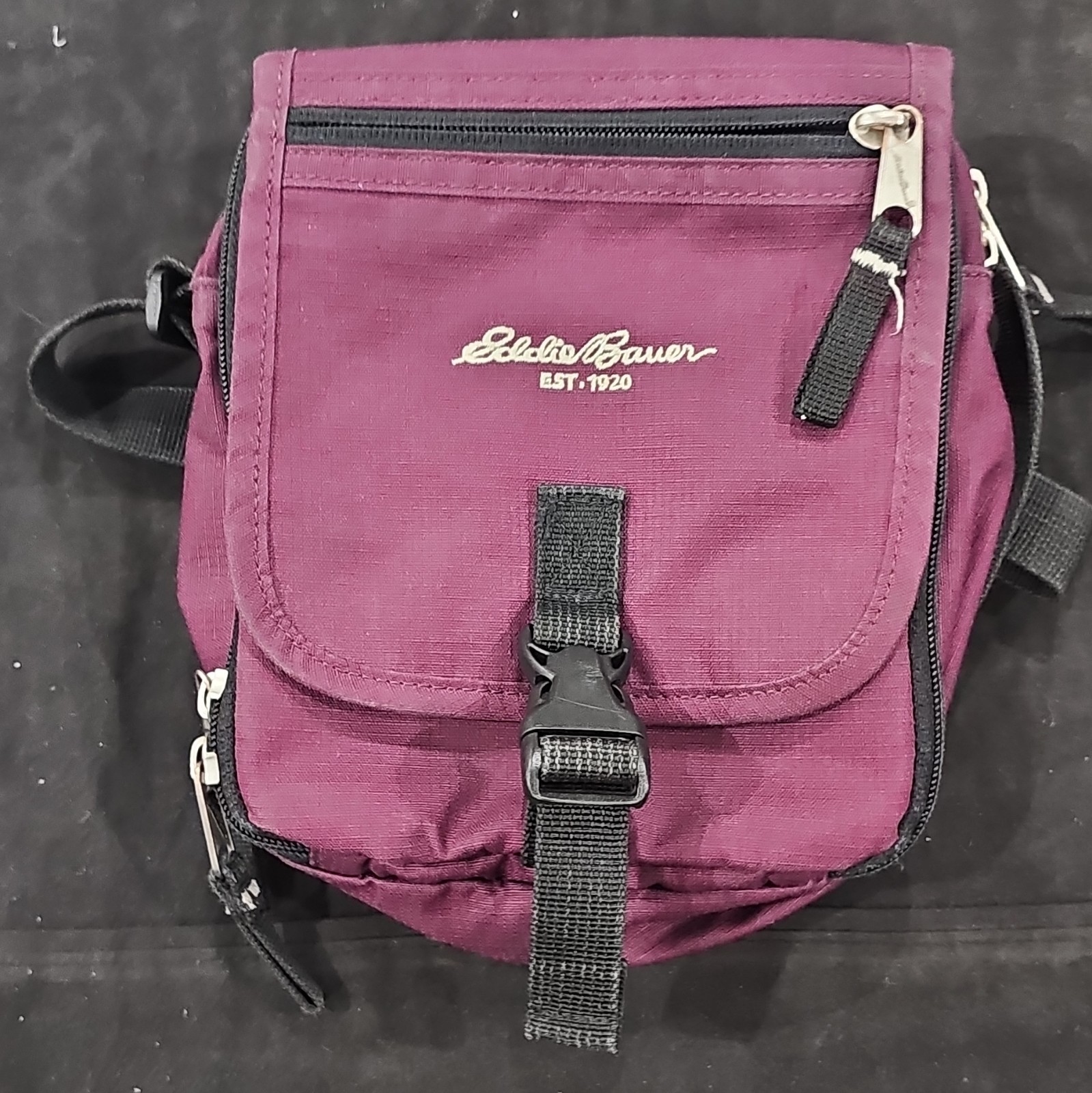 Eddie Bauer Purple Crossbody Shoulder Bag for Men with Inner