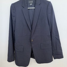 Club Monaco Deep Navy Polka Dot Blazer