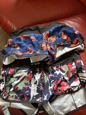 Lululemon Hotty Hot Shorts   Lot of 2!    Pop Cut Boom Juice Sz 8 EUC!!
