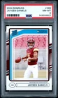 2024 PANINI DONRUSS #389 JAYDEN DANIELS ROOKIE RC PSA 8