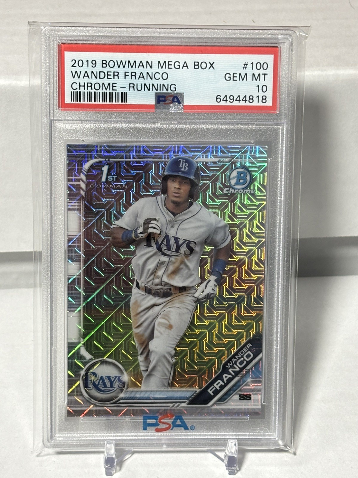 2019 Bowman Chrome Mega Box Wander Franco Mojo 1st  #BCP-100 PSA 10