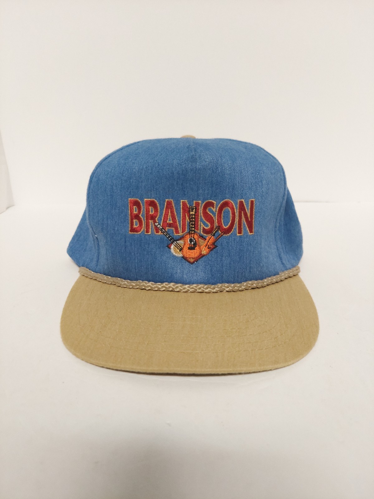 Vintage Rope Brim Branson Trucker SnapBack Hat Cap -TC Hats- Blue,red,Green