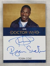 Tosin Cole / Ryan Sinclair DOCTOR WHO Series 11 & 12 Inscription Autograph Card