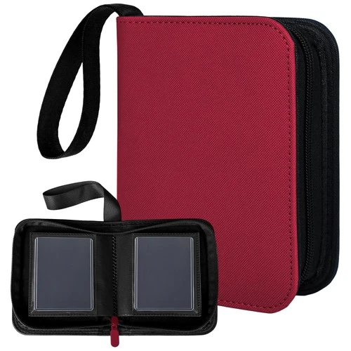 one pocket card binder Amazon.com: 1 Pocket Card Binder – Collectible Trading Card Album, Single  Card Holder with 20 Pages, Holds 40 Cards, Side-Loading Mini Binder for  TCG, MTG, Sports, Baseball, Football, Small Sports Card Book,Blue : main image 0