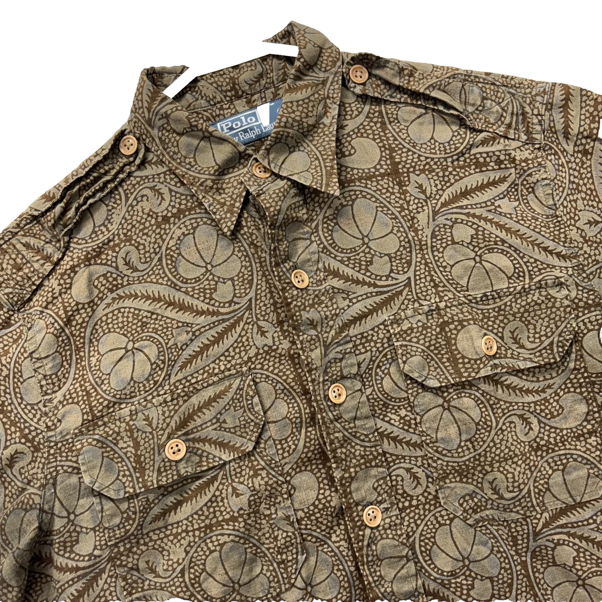 Polo Ralph Lauren Paisley Short Sleeve Casual Button-Down Shirts