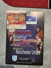 1998 Charity Sheild Programme & match ticket Arsenal V Man Utd