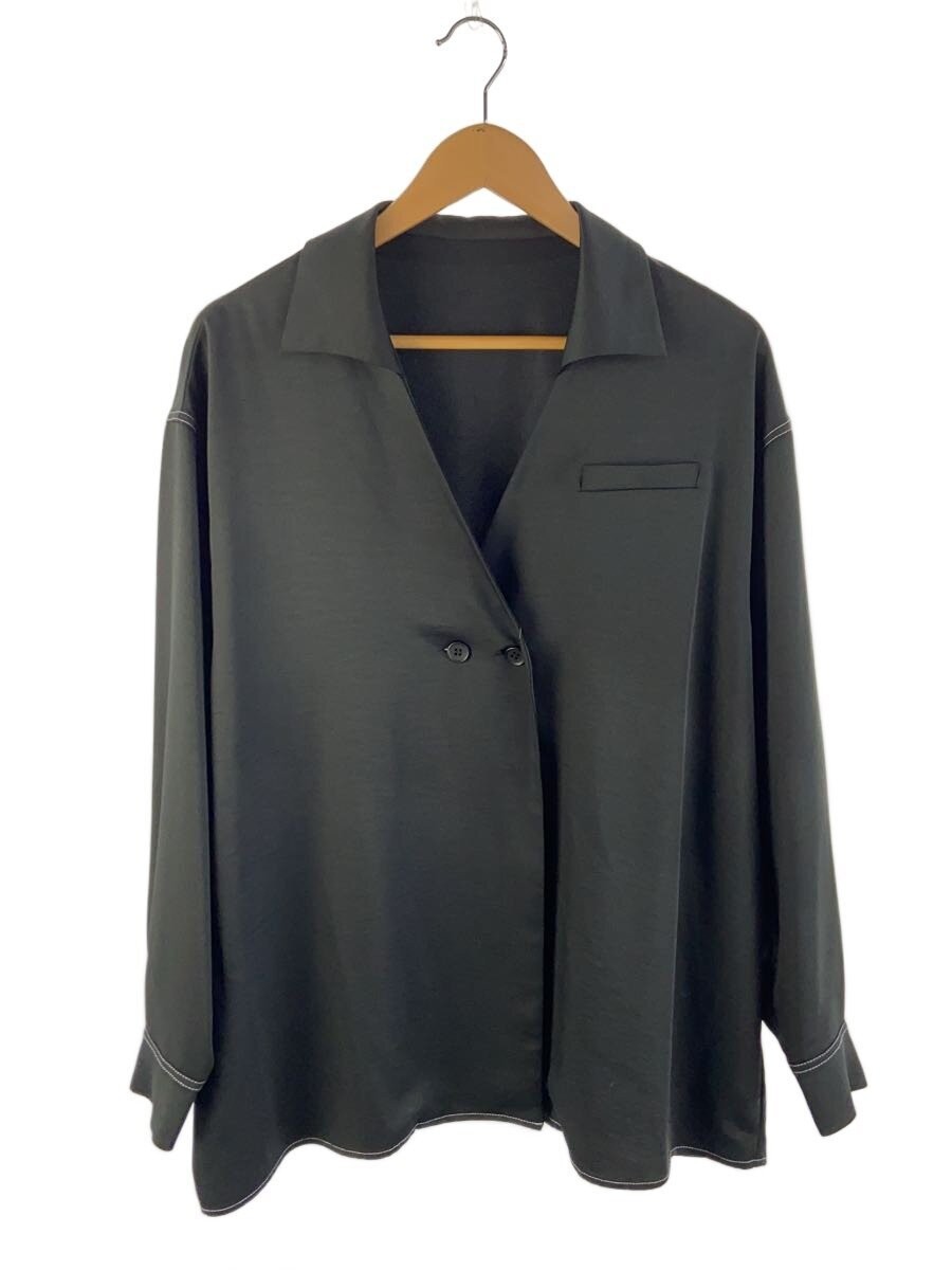 AMERI Long Sleeve Blouse M Polyester BLK 02320590… - image 1