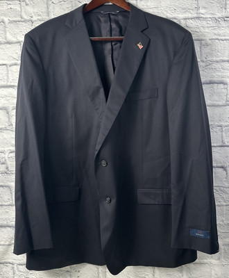 NWT Brooks Brothers 1818 Madison Men's Wool Blue 2 PC Suit 52 Long Pants 47 USA