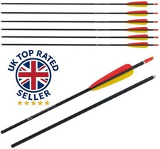 PoeLang Aluminium Black  Shaft Archery Arrows Beginner 1816 Spine 26-32# Draw