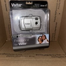 Vivitar Freelance 3-in-1 Compact Digital Camera USB PC Web Cam Video Silver