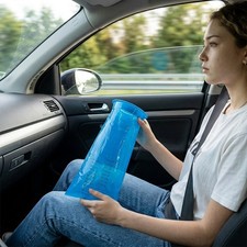 15 Pack Disposable Emesis Bags Vomit Bags for Air Sea Car Travel Sickness Use