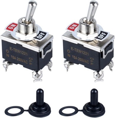 Heavy Duty Latching Rocker Switch DPST 2 Position 4 Pin ON  Style: 4Pin ON-OFF