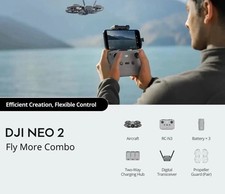 NEW DJI Neo 2 Fly More Combo Drone RC-N3 Controller  3 Batteries FAST SAFE