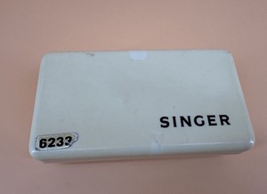 Vintage Ivory Plastic Singer Storage EMPTY BOX