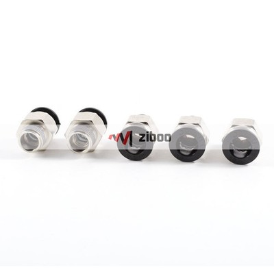 5 Pcs 1/4'' PT Male Thread 10mm Push In Joint Pneumatic Connector Quick Fitting  