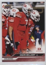 2024 Upper Deck UFL Exclusives 76/100 Davin Bellamy #11 1i6y
