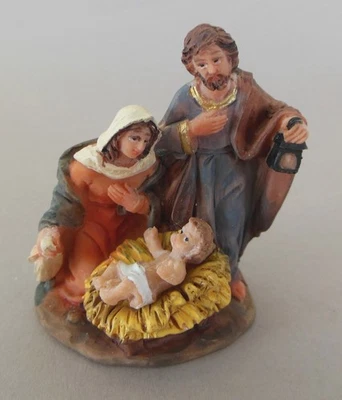 MEL-O-DESIGN Heilige Familie 6,5 cm hoch Krippenfigur Krippe Klosterarbeit 1 Stück Nr. A