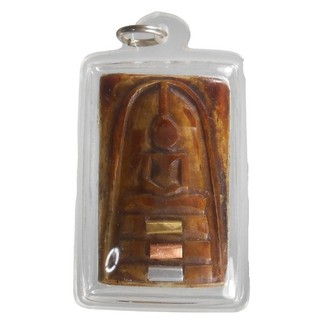 HOT REAL LP MUI OLD THAI BUDDHA AMULET PENDANT RICH MONEY
