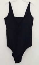 Fabletics NWT Black One Piece Sunset Scoop Swim Suit, Women's Size Large