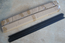 54 PC Coffman 44" x 1/2" Square Satin Black Hollow Iron Stair Balusters