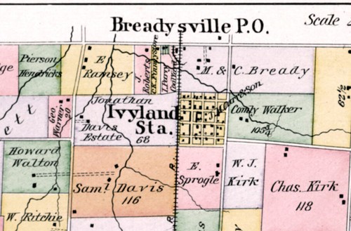 1891 Map of Warwick Warminster Township Bucks County Pennsylvania - Picture 2 of 2