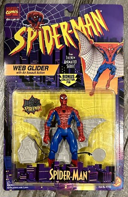 Spider-Man Animated Series Web Glider Spider-Man ToyBiz 1995 NEW