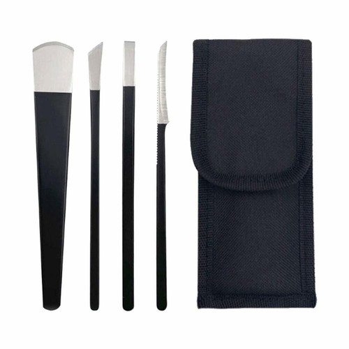 4PCS Pedicure Knife Set Steel Cuticle Remover Foot Ingrown Toenail Callus Repair - Picture 2 of 6
