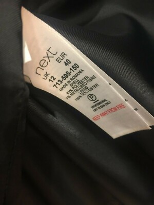 Veste Brocart NEXT - Taille 12 - Noir Et Or - Neuve Sans étiquettes