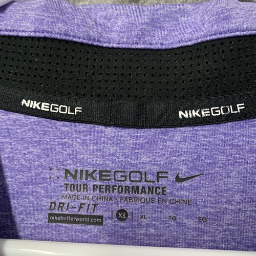 Nike Golf Poloshirt Herren XL Violett Lila Tour Performance Kurzarm Stretch - Bild 4 von 17