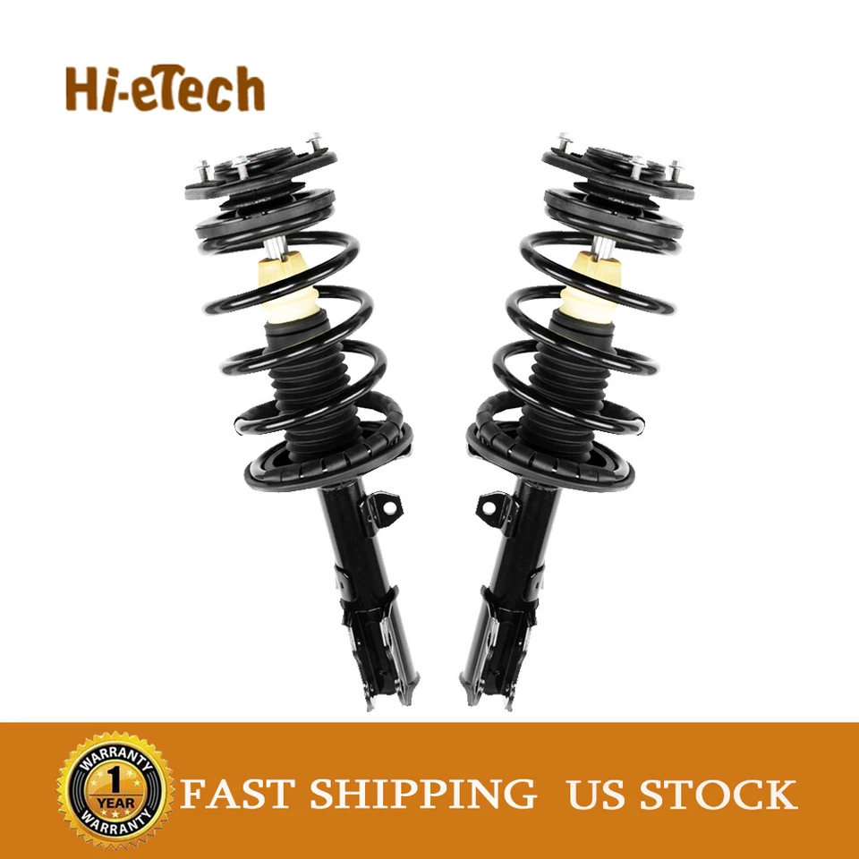 Pair Front Complete Shocks Struts W/ Coil Spring For 2003-2008 Toyota Corolla