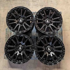Ford Ranger 18” Alloy wheels Lenso Valor Satin Black L200 Hilux