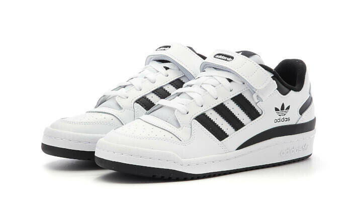 ADIDAS FORUM LOW LACE-UP SNEAKERS BASKETBALL MEN SHOES WHITE  display picture 3