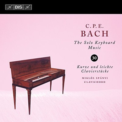 C.P.E. BACH / MIKLOS SPANYI - SOLO KEYBOARD MUSIC 30 NEW CD
