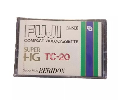 FUJI SUPER HG TC-20 VHSC Compact Videocassette New In Packaging