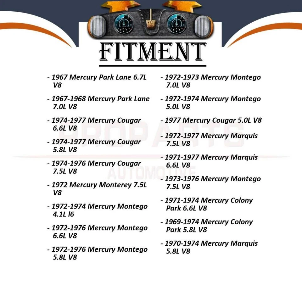 1x Bomba de Direção Elétrica para 1970 1971 1972 1973 1974 Mercury Monterey 5.8L - Imagem 3 de 4