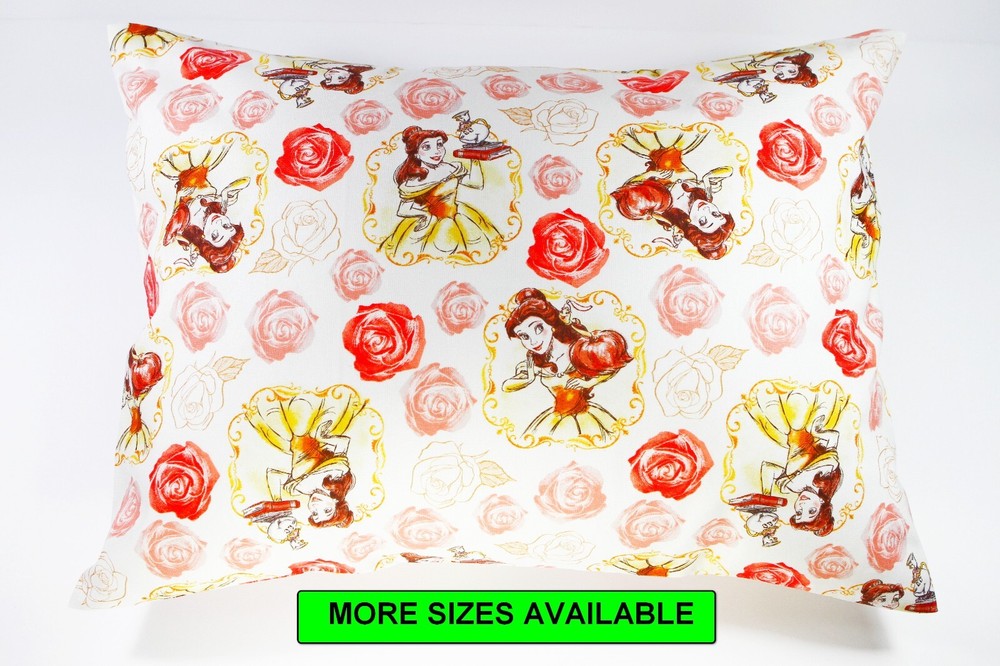 Princess Bella Cotton Travel Pillow Case for Toddlers - Multiple Sizes