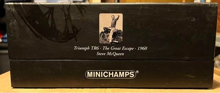 Minichamps 1/12 Triumph Tr6 1955 Great Escape Mcqueen | eBay Minichamps 1/12 Triumph Tr6 1955 Great Escape Mcqueen | eBay