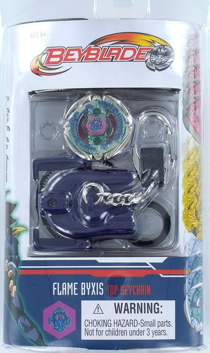 【BADBLOOD】25SS★ Bad Lombus Keyring Beyblade FLAME BYXIS Top Keychain Keyring w/ Launcher