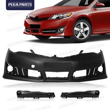 Front Bumper Cover Wbracket For 2012 2013 2014 Toyota Camry Se Se Sport Primed