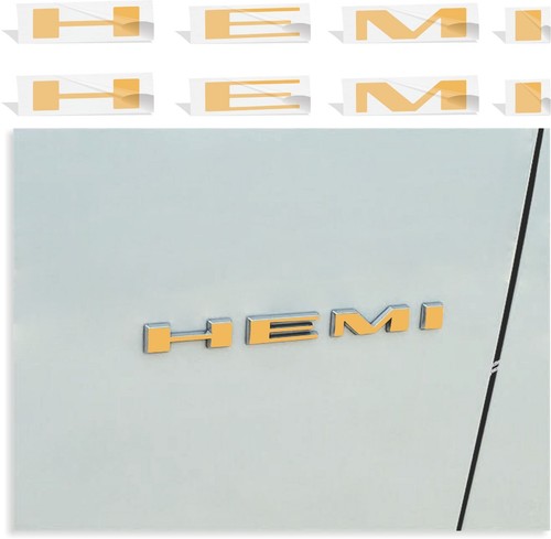 HEMI Fender Badge Overlay Decal Stickers (set of 3) - 2020-2025 Dodge Durango RT - Picture 16 of 71