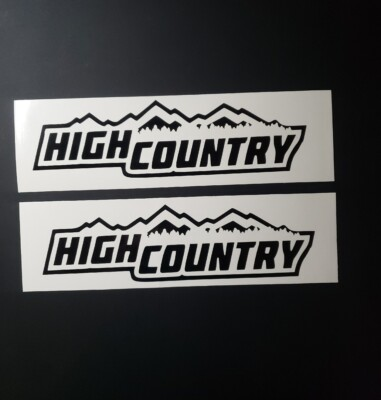 #ad HIGH COUNTRY Trailers Replacement Stickers 24quot; Set Of 2 BLACK Decals FAST $46.57