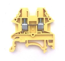 DIN Rail Terminal Blocks 100 Quantity DK2.5N-YW Yellow Dinkle 12AWG 20A 600V